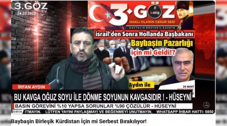rfan Aydn 3 Yl nce Uyarmt:  Bayban Dosyas ve Barzanistan Tehlikesi