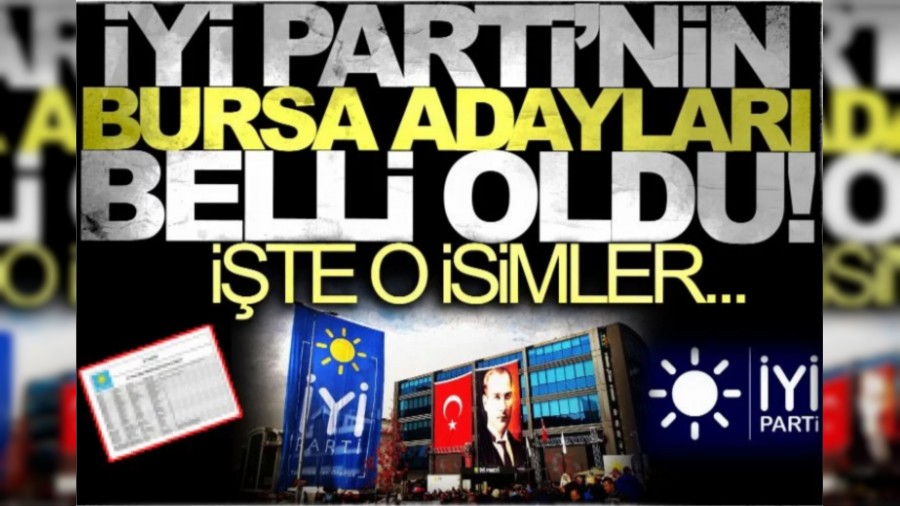 Y Partinin Bursa milletvekili adaylar belli oldu! te o isimler