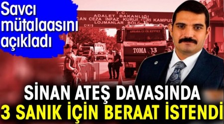 Sinan Ate davasnda savclk mtalaasn aklad. 3 sank iin beraat istedi