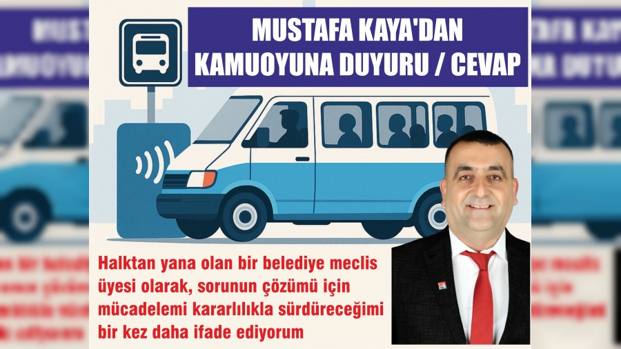 MUSTAFA KAYADAN KAMUOYUNA DUYURU / CEVAP