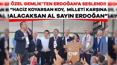 CHP Genel Bakan zgr zel Gemlik'te