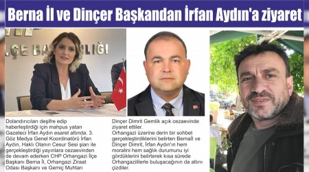 Berna l ve Diner Bakandan rfan Aydn'a ziyaret