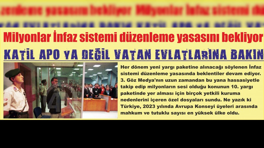 Milyonlar nfaz sistemi dzenleme yasasn bekliyor