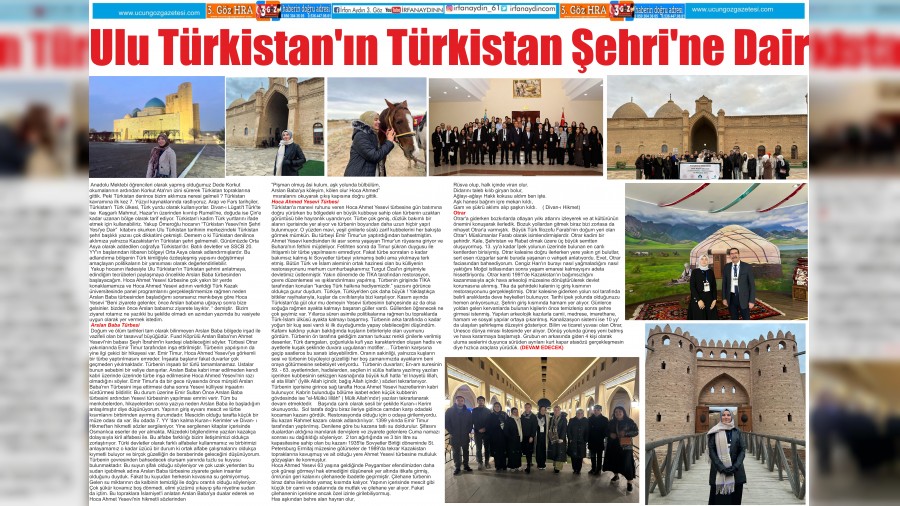 Ulu Trkistann Trkistan ehrine Dair