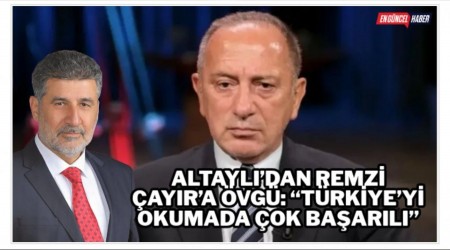 Altayl��dan Remzi �ay�r�a �vg�: �T�rkiye�yi Okumada �ok Ba�ar�l��
